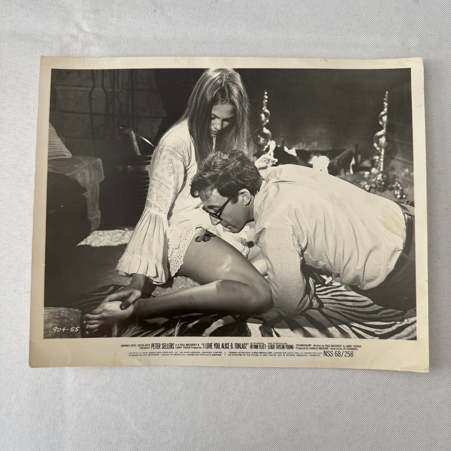 Vintage Movie Still Photo Photograph I Love You Alice B Toklas Peter Sellers