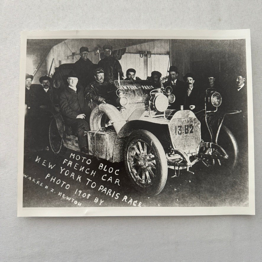 1908 New York To Paris Racing Photograph Race Photo Vintage Image Modern Print