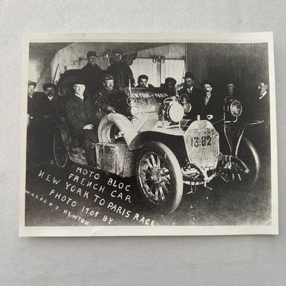 1908 New York To Paris Racing Photograph Race Photo Vintage Image Modern Print