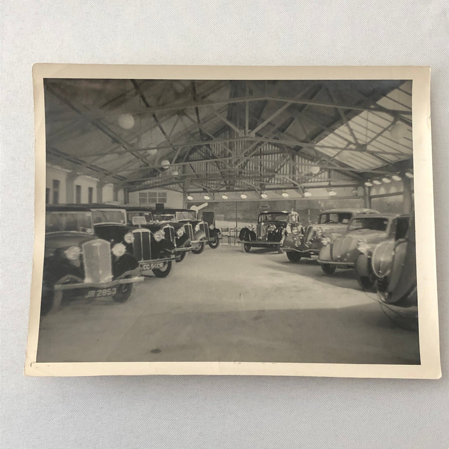 Vintage Car Garage Photo Photograph Print Tag REA22-E2