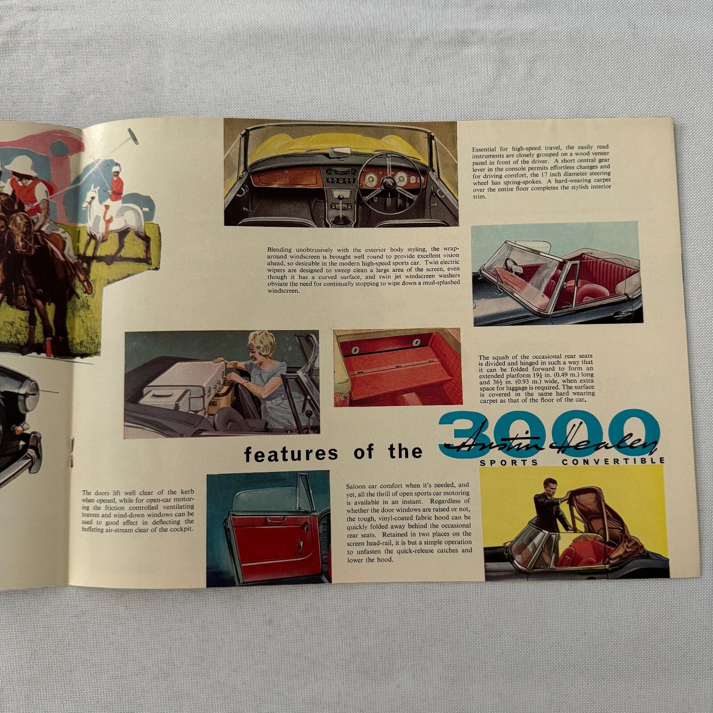 Austin Healey 3000 MK III Sports Convertible Car Sales Brochure Catalog