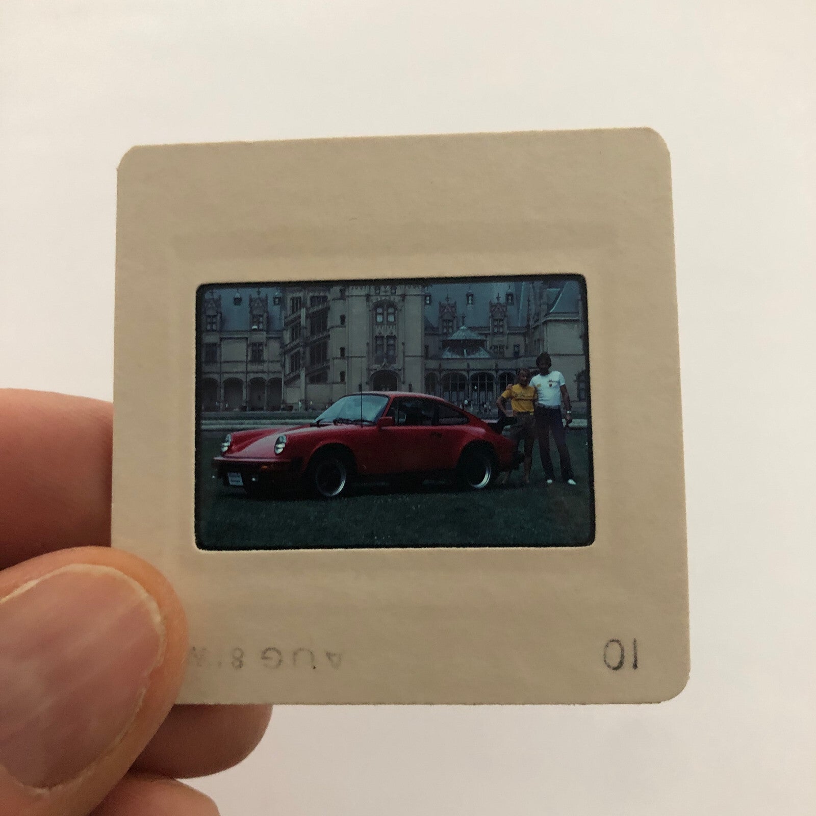 Porsche 911 Car 35mm Photo Slide Vintage 1981