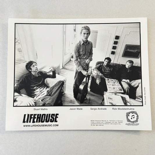 Lifehouse Music Publicity Press Photo Photograph Band 2000 Stuart Mathis