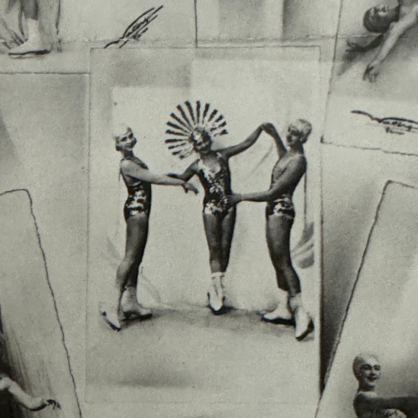 Vintage Circus Ice Skating Dancer Photo Photograph Print Skater Ice Dance