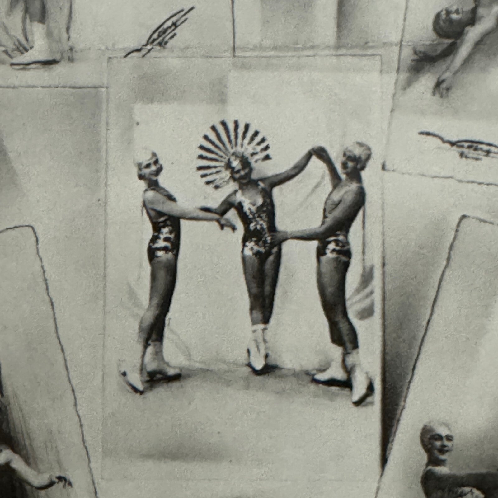 Vintage Circus Ice Skating Dancer Photo Photograph Print Skater Ice Dance