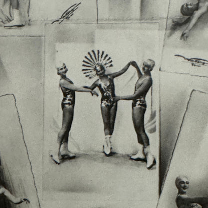 Vintage Circus Ice Skating Dancer Photo Photograph Print Skater Ice Dance