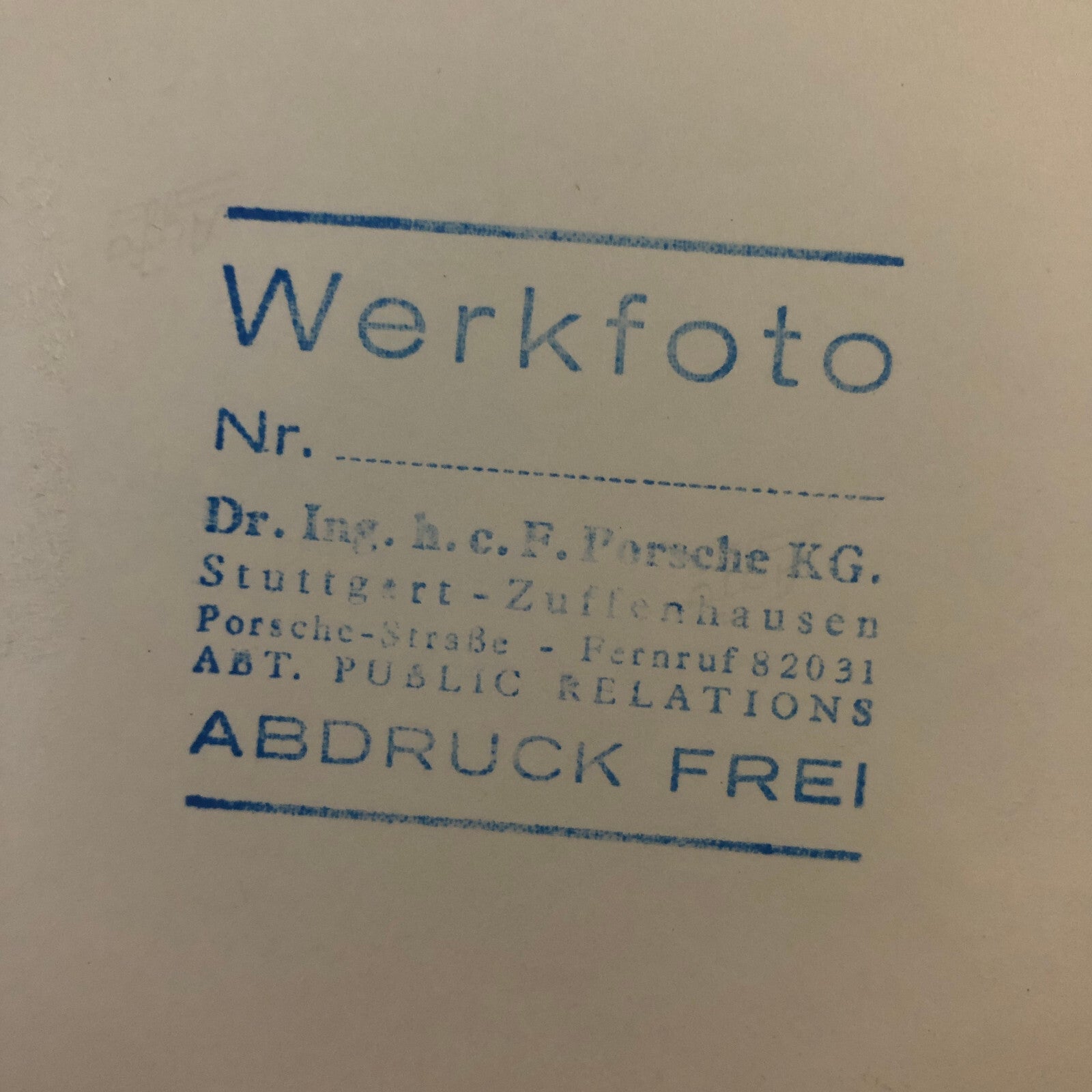 Vintage Racing Photo Photograph Rolf Stommelen Porsche Factory Werkfoto