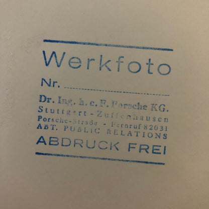 Vintage Racing Photo Photograph Rolf Stommelen Porsche Factory Werkfoto