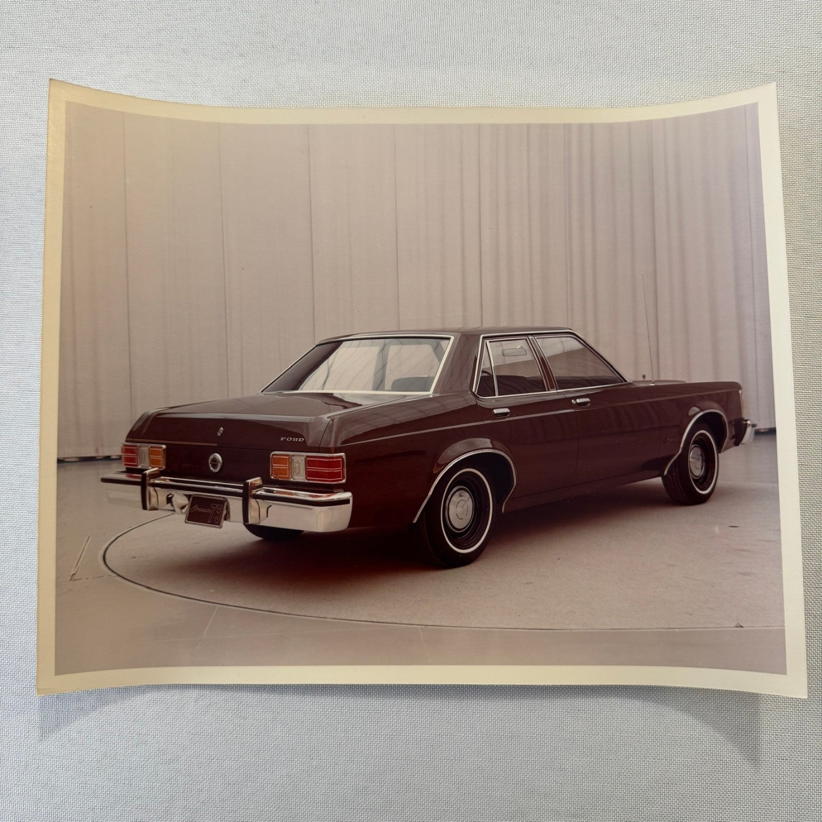 1975 Ford Granada Sedan Car Photo Photograph Print Vintage