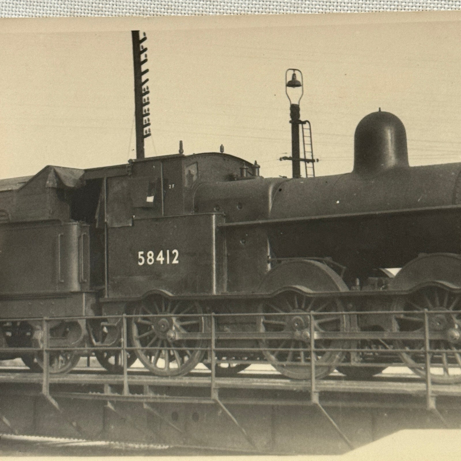 Vintage Train Locomotive Photo Photograph Railroad Railway Rail