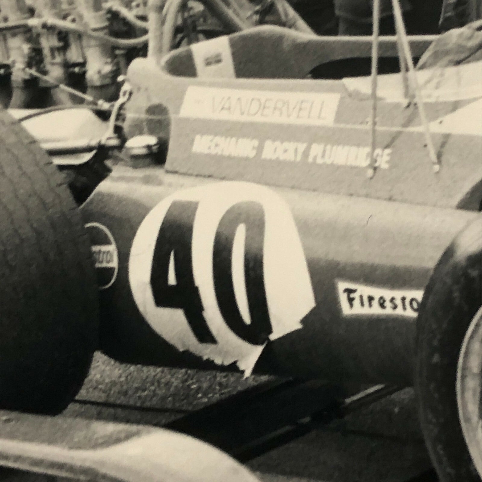 Vintage Grand Prix Racing Car Photo Photograph Print 
