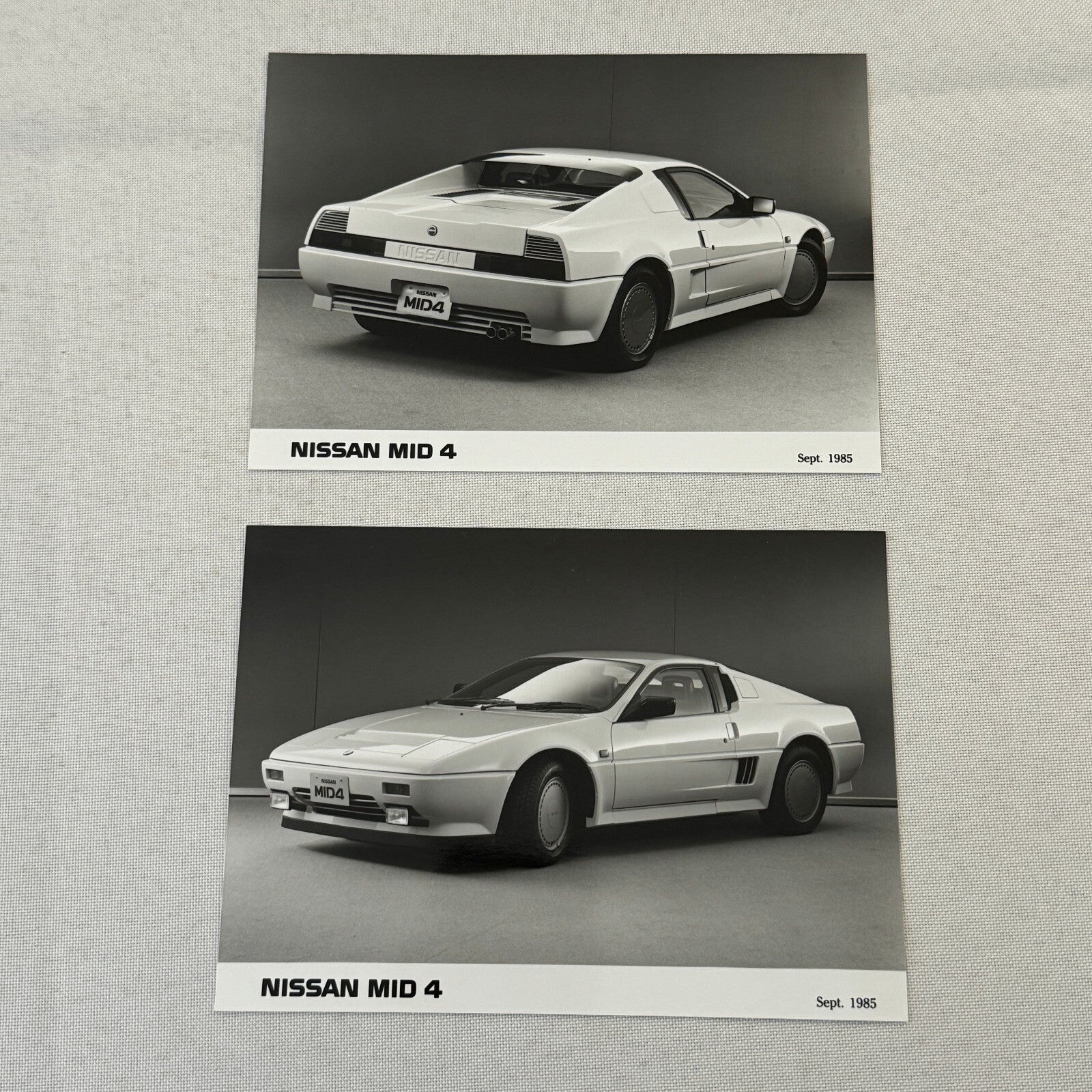 1985 Nissan Mid 4 Concept Car Press Kit Photos Brochure German Text