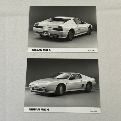 1985 Nissan Mid 4 Concept Car Press Kit Photos Brochure German Text