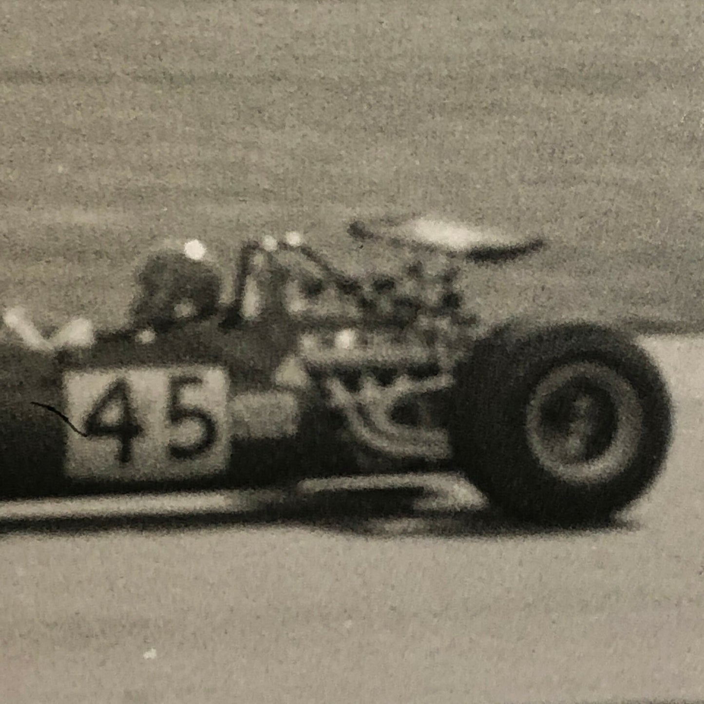 Vintage Racing Car Photo Photograph Print - Ernesto Brambilla Dino 166 Car 1970 