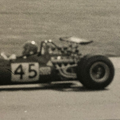 Vintage Racing Car Photo Photograph Print - Ernesto Brambilla Dino 166 Car 1970 
