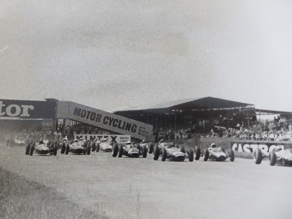 Vintage 1963 Racing Photograph Photo - British Grand Prix Silverstone Cars 