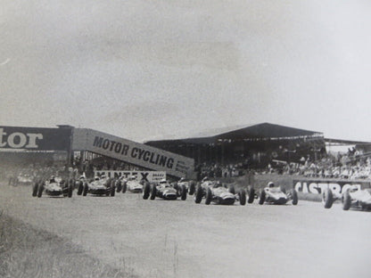 Vintage 1963 Racing Photograph Photo - British Grand Prix Silverstone Cars 