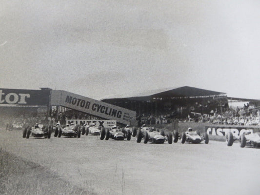 Vintage 1963 Racing Photograph Photo - British Grand Prix Silverstone Cars 
