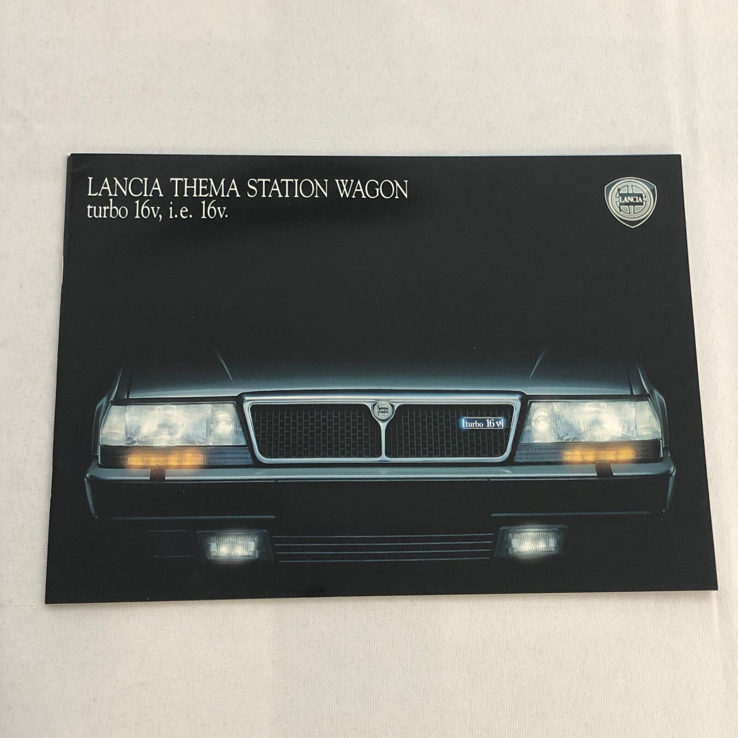 Lancia Thema Station Wagon Car Sales Brochure Catalog ITALIAN Text Turbo 16V