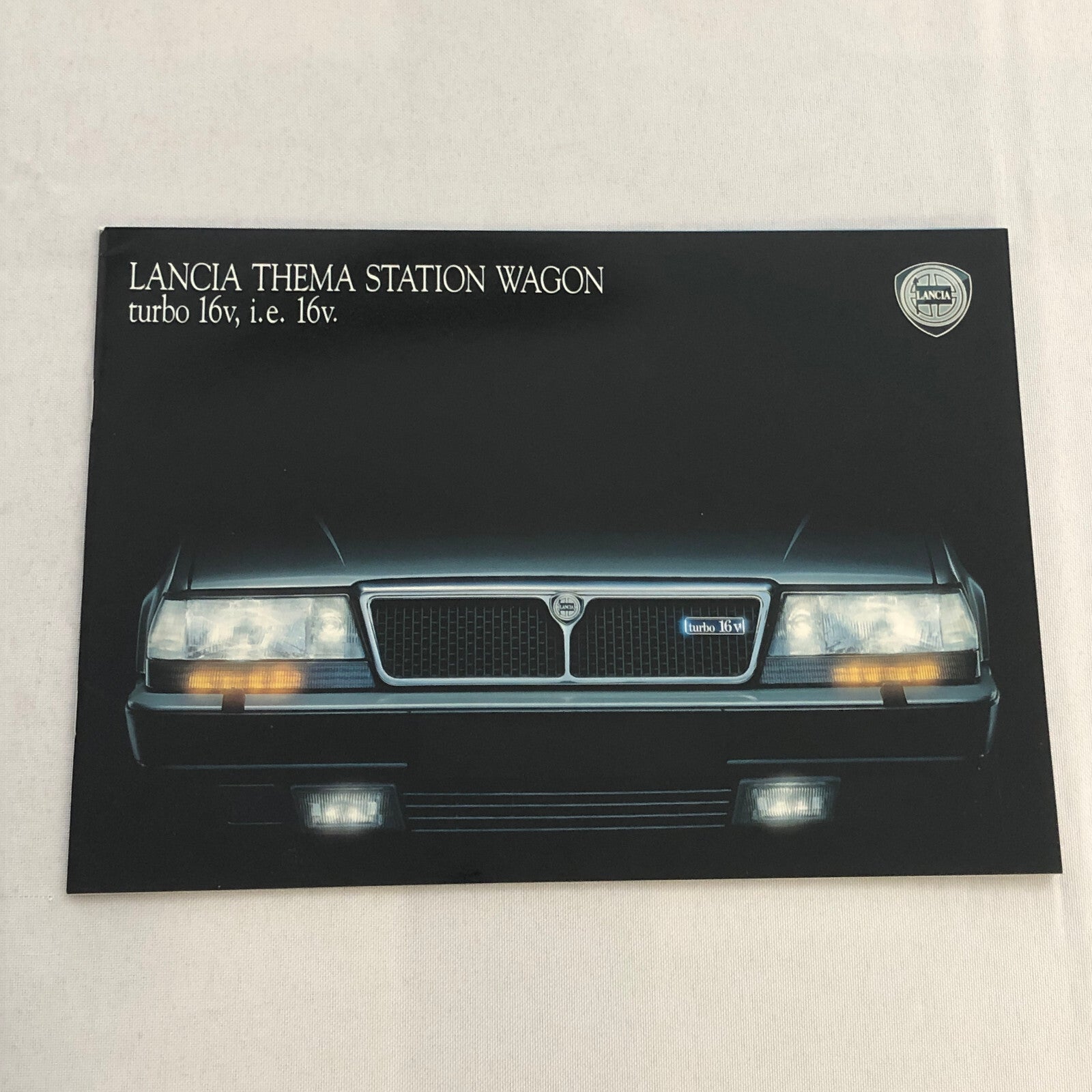 Lancia Thema Station Wagon Car Sales Brochure Catalog ITALIAN Text Turbo 16V