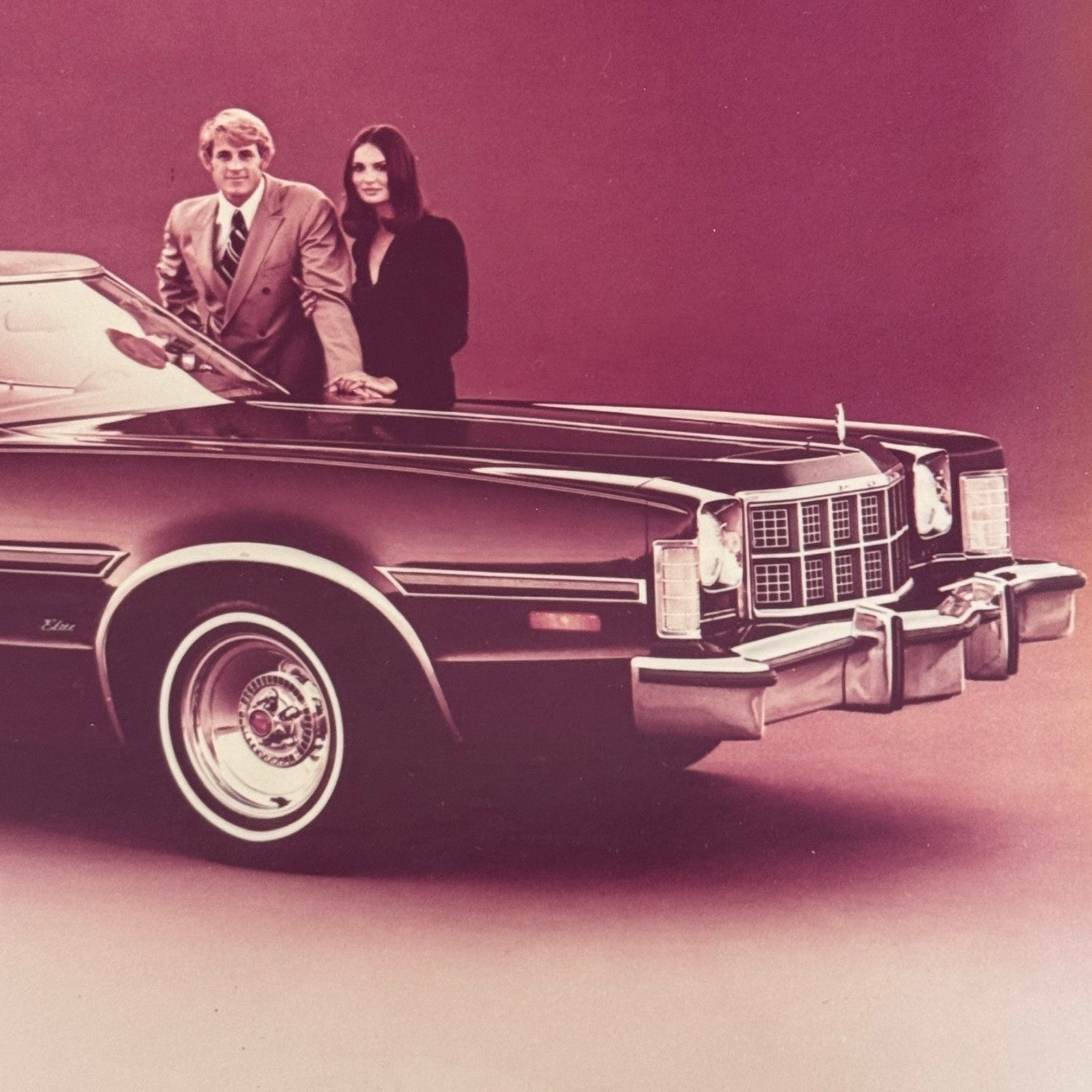Ford Elite Hardtop Car Photo Photograph Print Vintage
