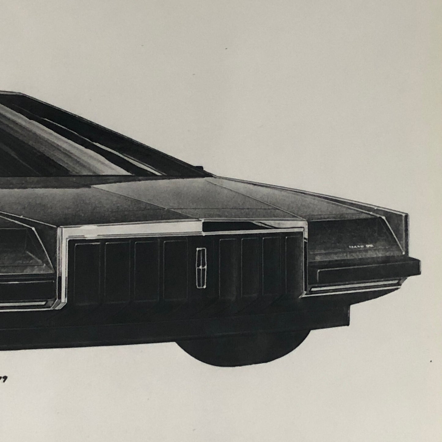 Vintage Car Design Photo Photograph of Illustration Lincoln Mark VIII Concept
