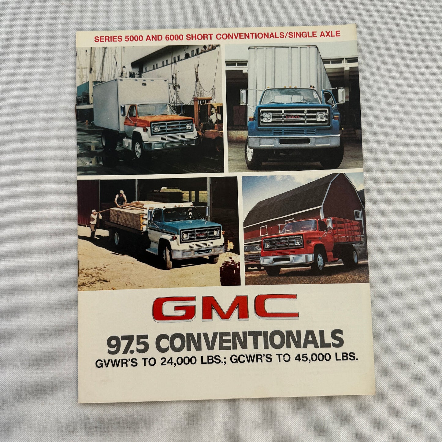 GMC 97.5 Conventional Series Truck Sales Brochure Catalog 5000 6000 Vintage