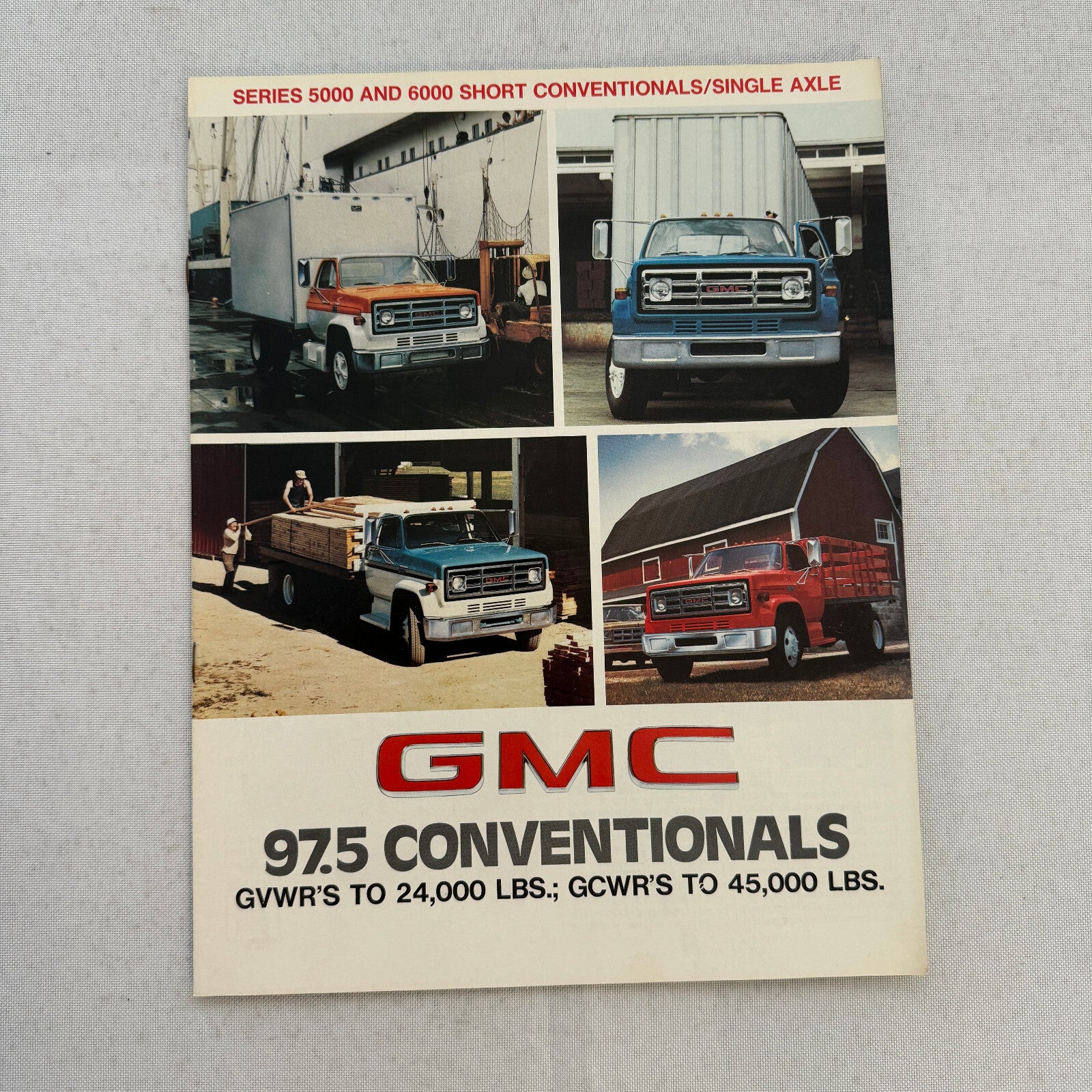 GMC 97.5 Conventional Series Truck Sales Brochure Catalog 5000 6000 Vintage