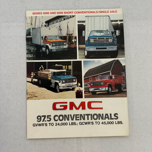 GMC 97.5 Conventional Series Truck Sales Brochure Catalog 5000 6000 Vintage
