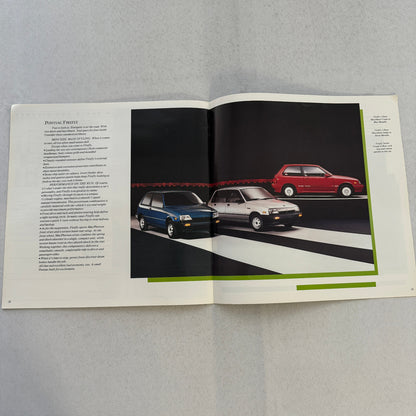 1987 Pontiac Car Sales Brochure Catalog Grand Am Acadian Sunbird Firefly