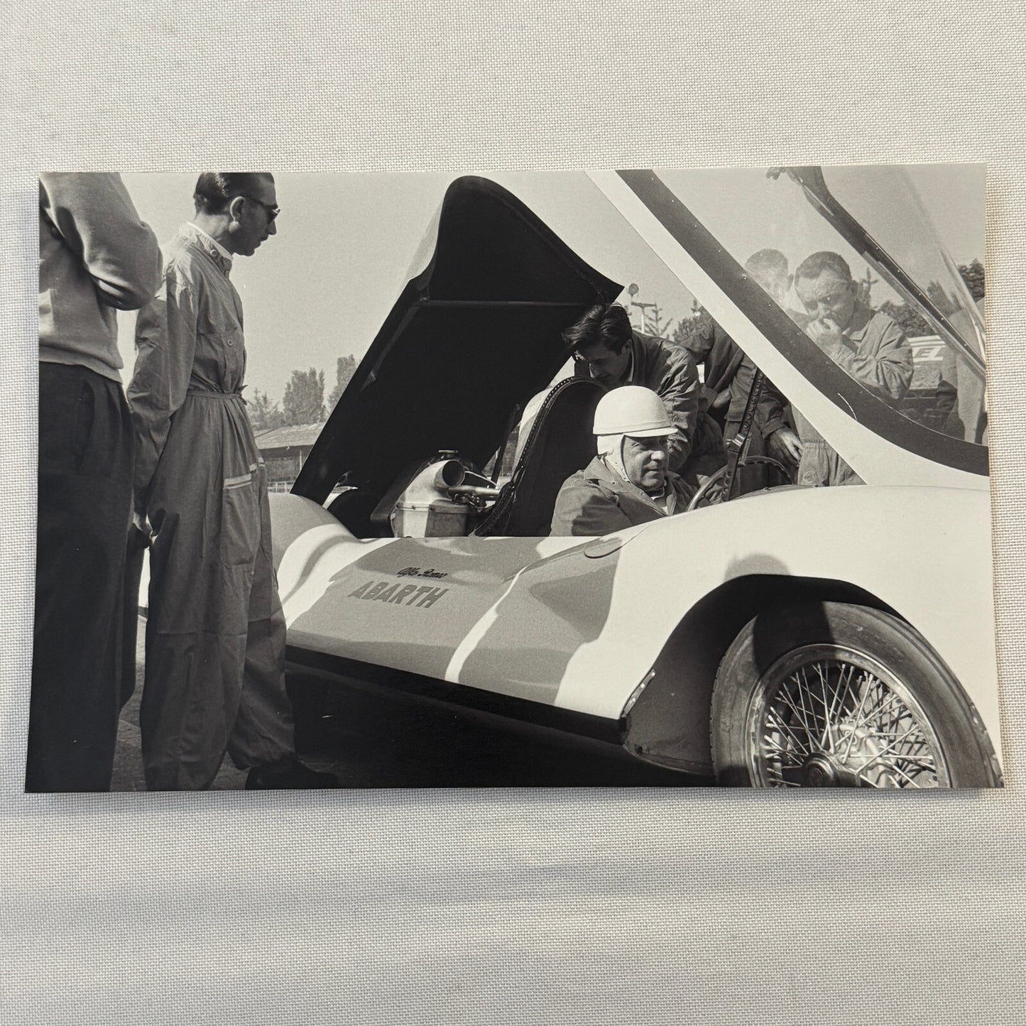 Alfa Romeo Abarth 1100 Pininfarina Car with Carlo Abarth Photo Photograph Modern