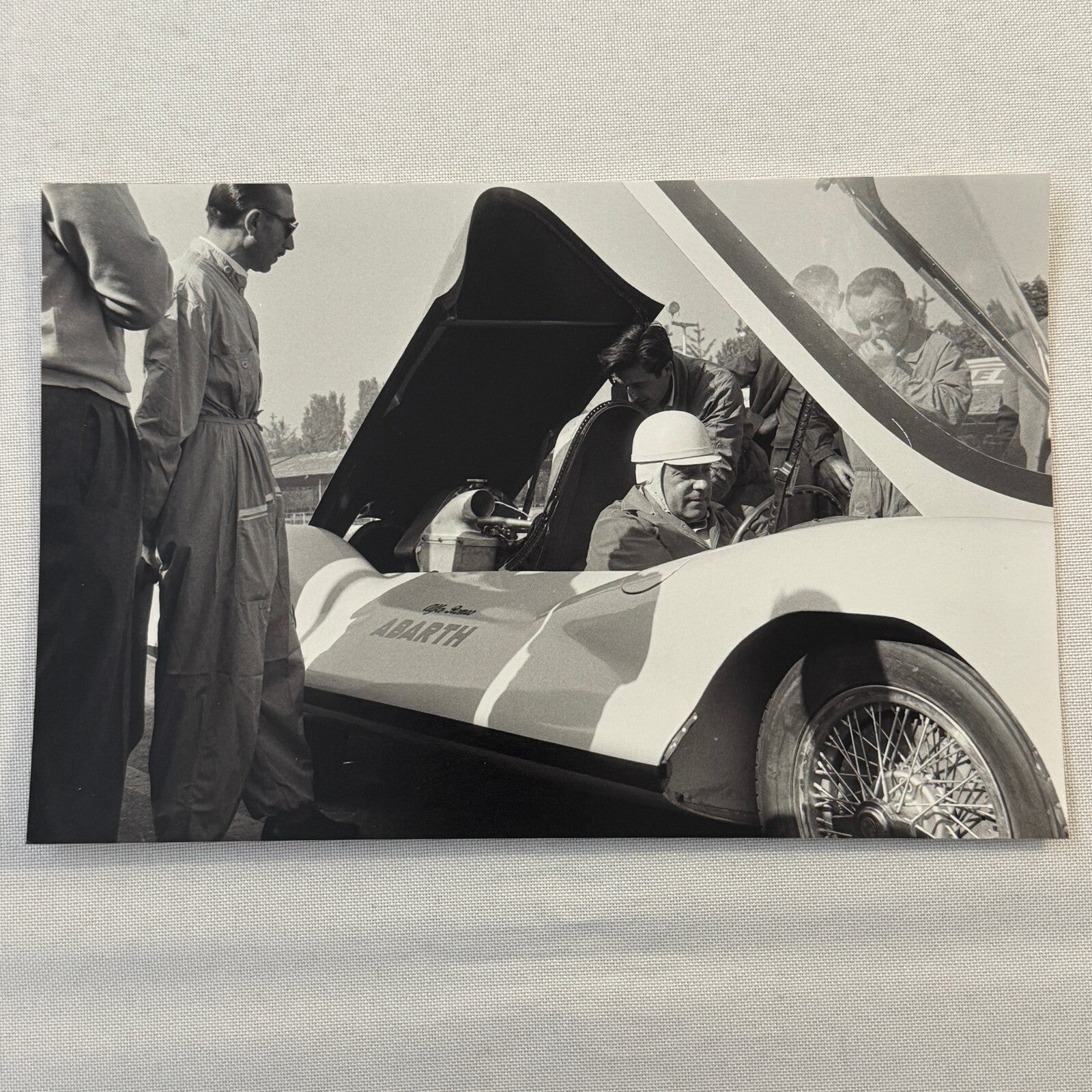 Alfa Romeo Abarth 1100 Pininfarina Car with Carlo Abarth Photo Photograph Modern