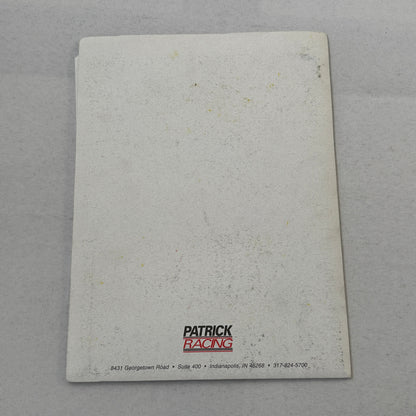1996 Patrick Racing Press Kit Scott Pruitt IndyCar Vintage Brochure Photos