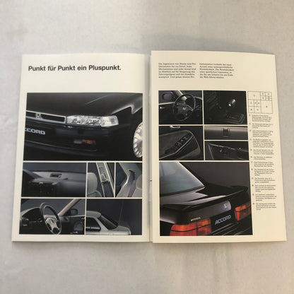 1991 Honda Accord Sedan Car Sales Brochure Catalog GERMAN TEXT European