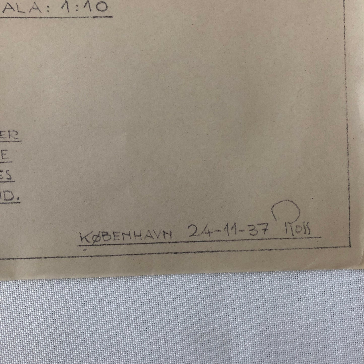 1937 Coachbuilder Car Design Blueprint Rendering Blue Print 6 Door Limousine 