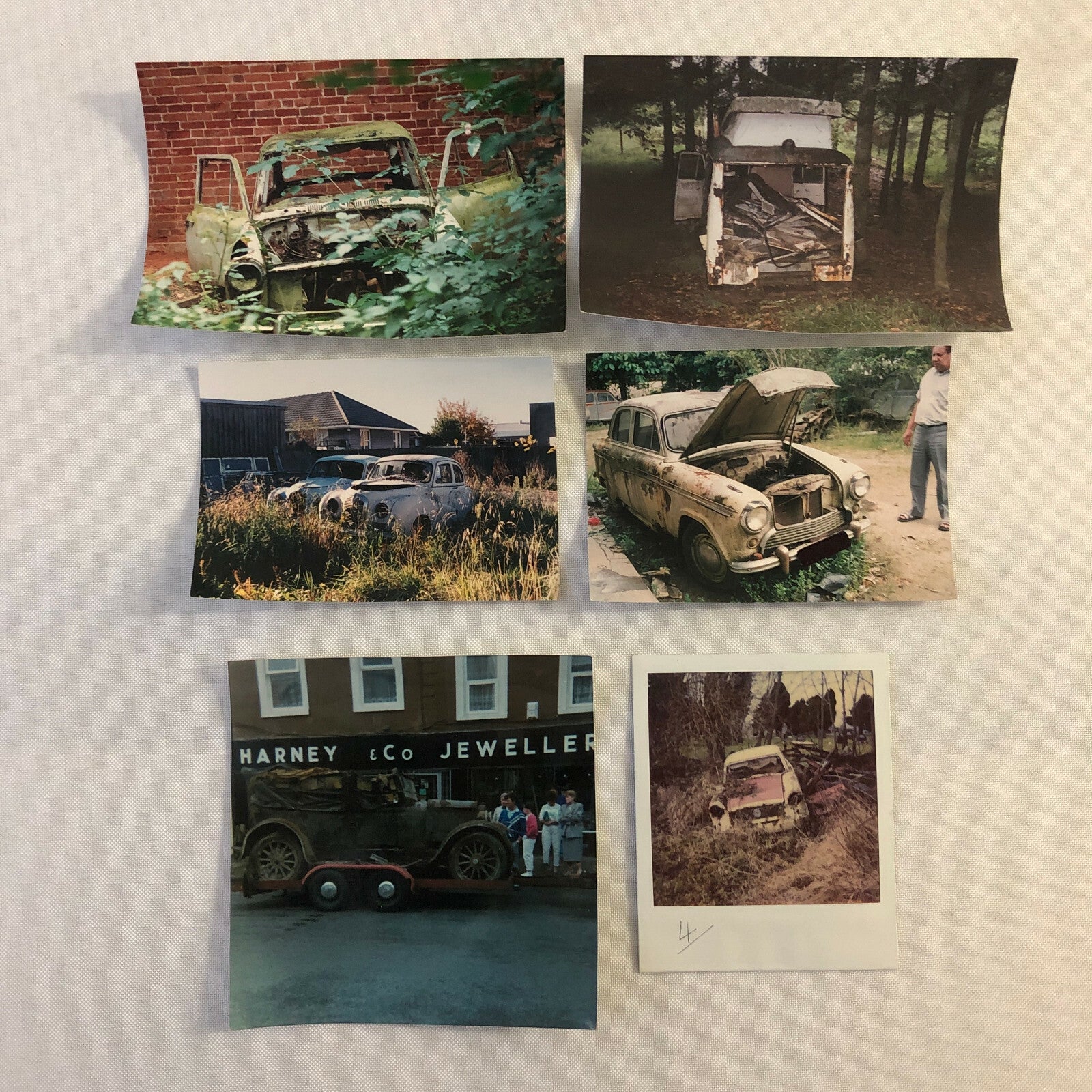 Vintage Austin Barn Find Junk Yard Car Part Photo Photograph Lot of 44