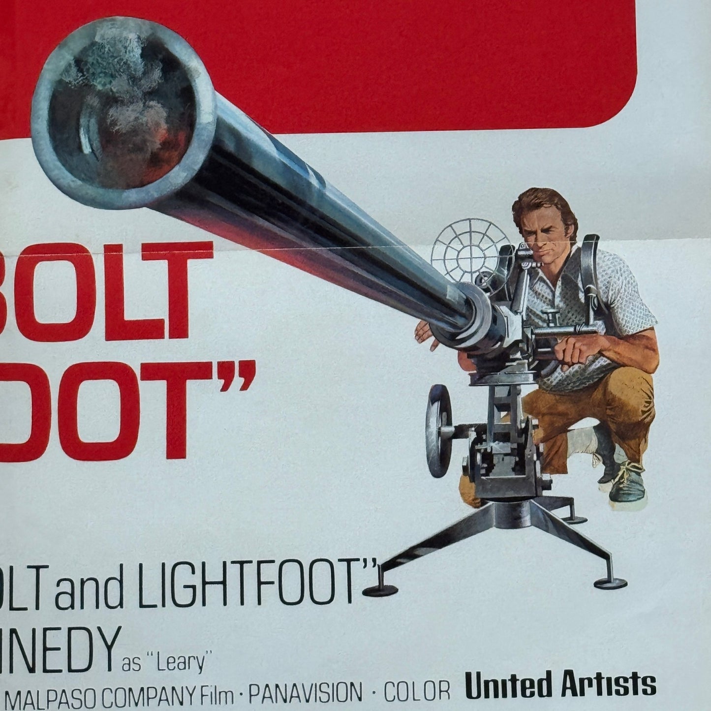Vintage Movie Poster Clint Eastwood 1974 Thunderbolt and Lightfoot