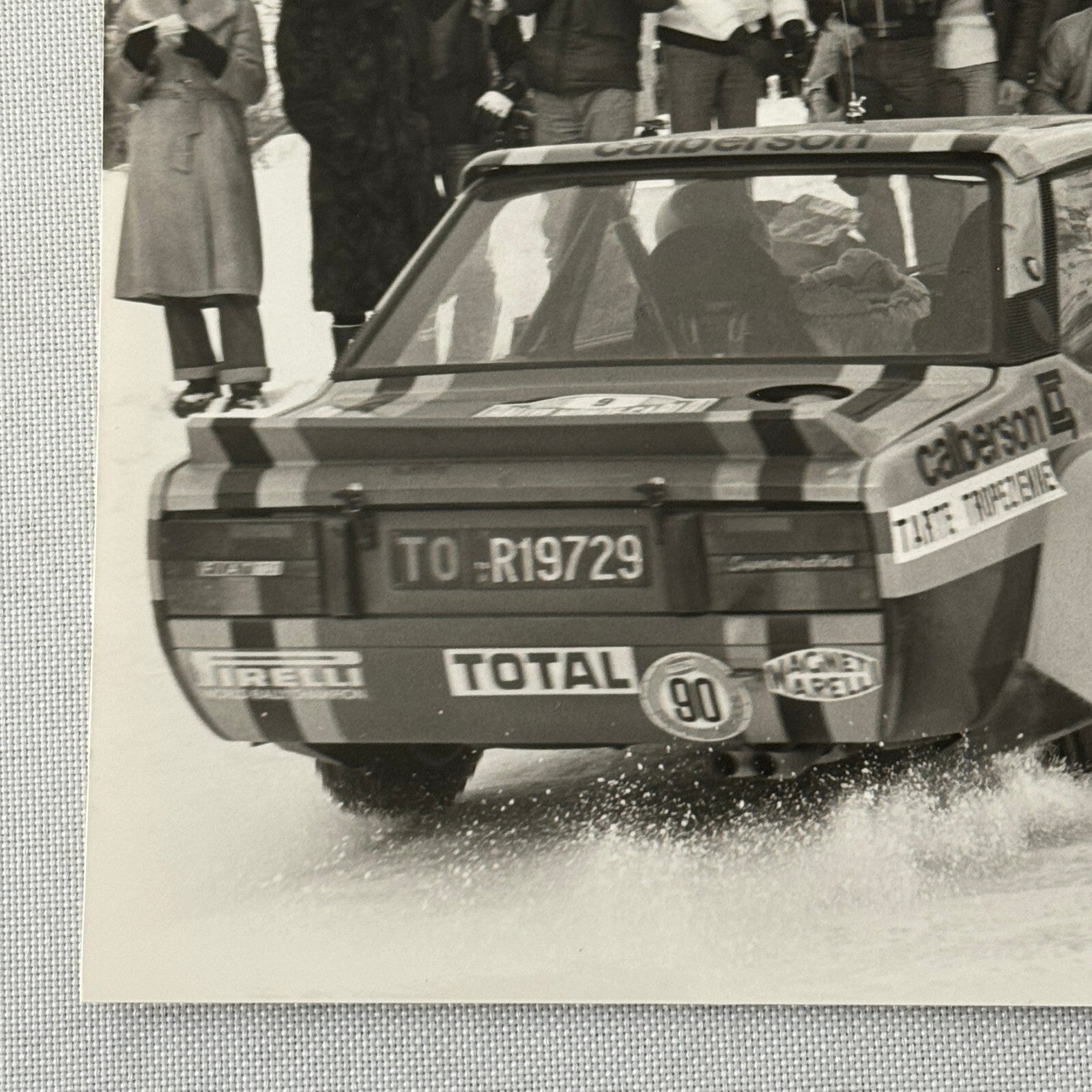 1980 Rallye Monte Carlo Press Photo Photograph DPPI Fiat 131 Abarth Car