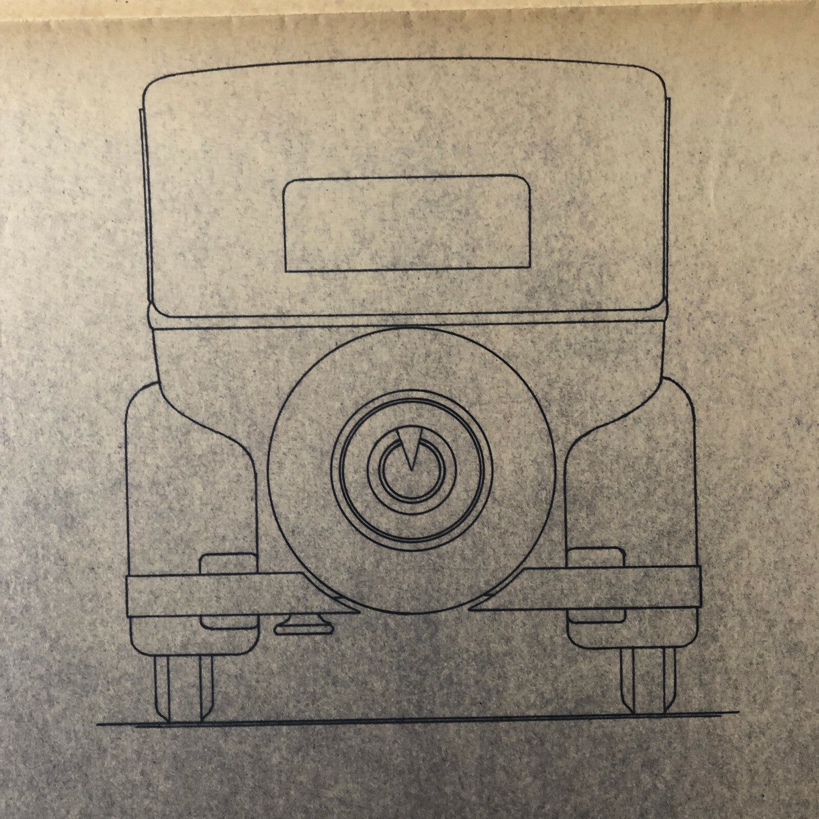 1933 Coachbuilder Car Design Blueprint Rendering Blue Print Coupe Body Style 