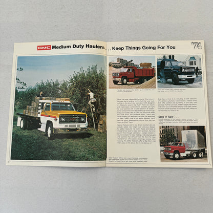 1974 GMC Medium Duty Truck Sales Brochure 5000 6000 6500