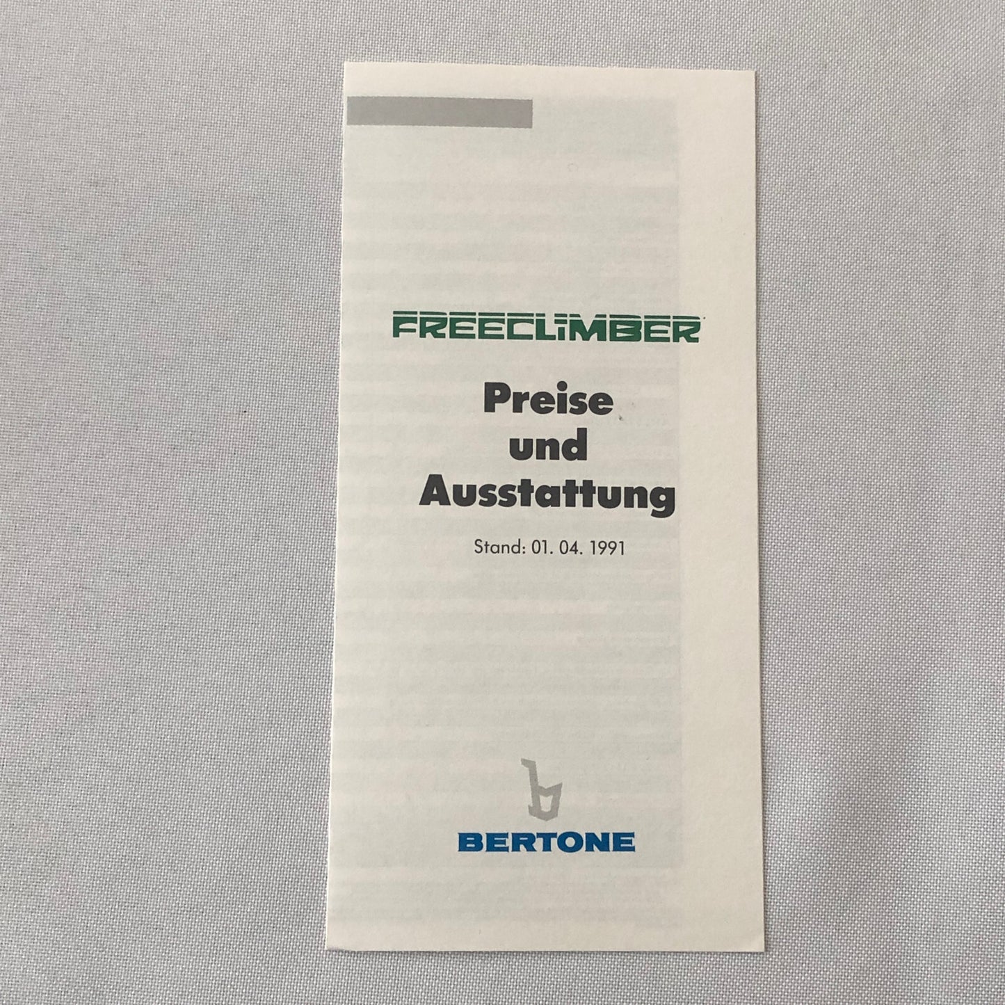 1991 Bertone Freeclimber SUV Sales Brochure BMW Engine Bertone Free Climber