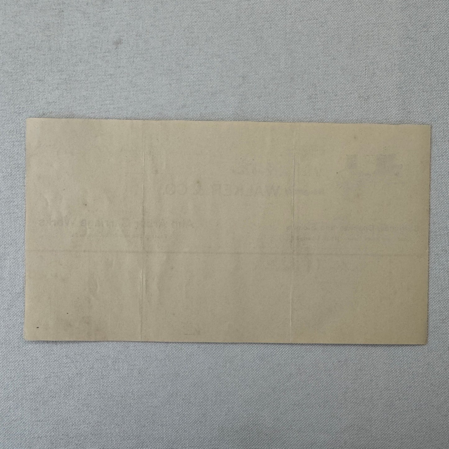 Walker and Company Receipt Letterhead Document 1908 Carriage Sleigh Ann Arbor MI