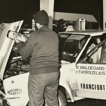 1980 Rallye Monte Carlo Press Photo Photograph DPPI Fiat 131 Abarth Car