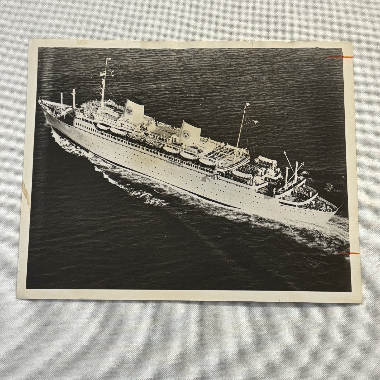 Vintage Ship Boat Photo Photograph Swedish Line MS Kungsholm 1961