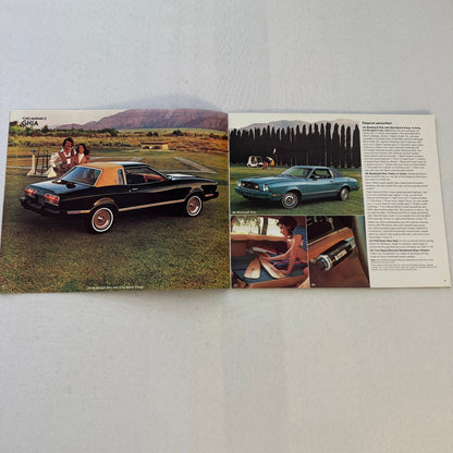 1978 Ford Mustang II Sales Brochure Catalog Mustang Cobra King Cobra Mach 1 Ghia