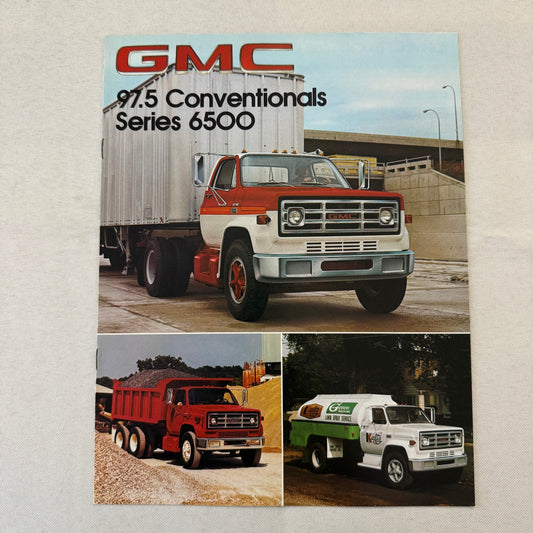 GMC 97.5 Conventional Series Truck Sales Brochure Catalog 6500 Series Vintage