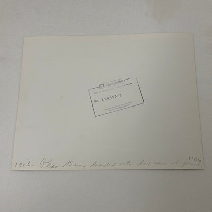 1906 Oldsmobile Car Photo Photograph Print Vintage Factory Plant Boxcar Train GM