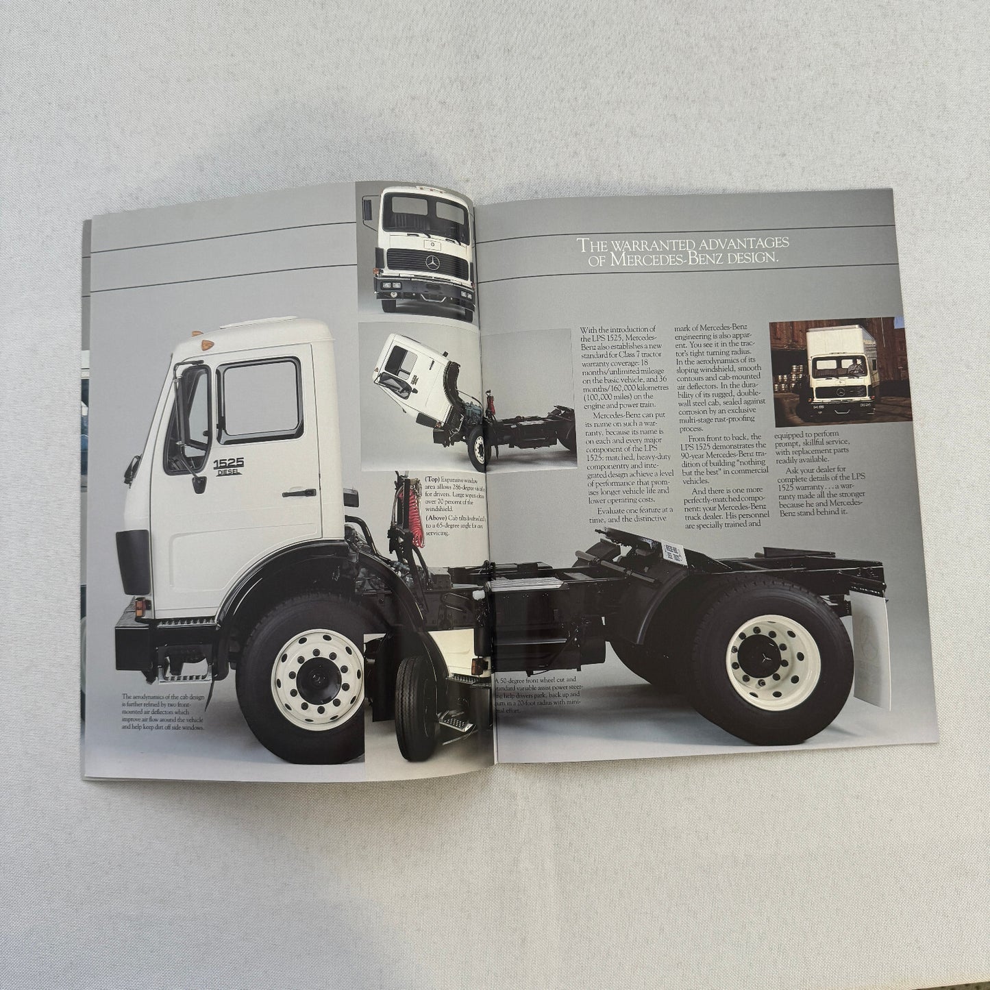 Mercedes Benz LPS 1525 Diesel Tractor Truck Sales Brochure Catalog Advertising