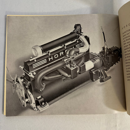 Auto Union Horch 850 Car Sales Brochure Catalog GERMAN Sports Cabriolet +