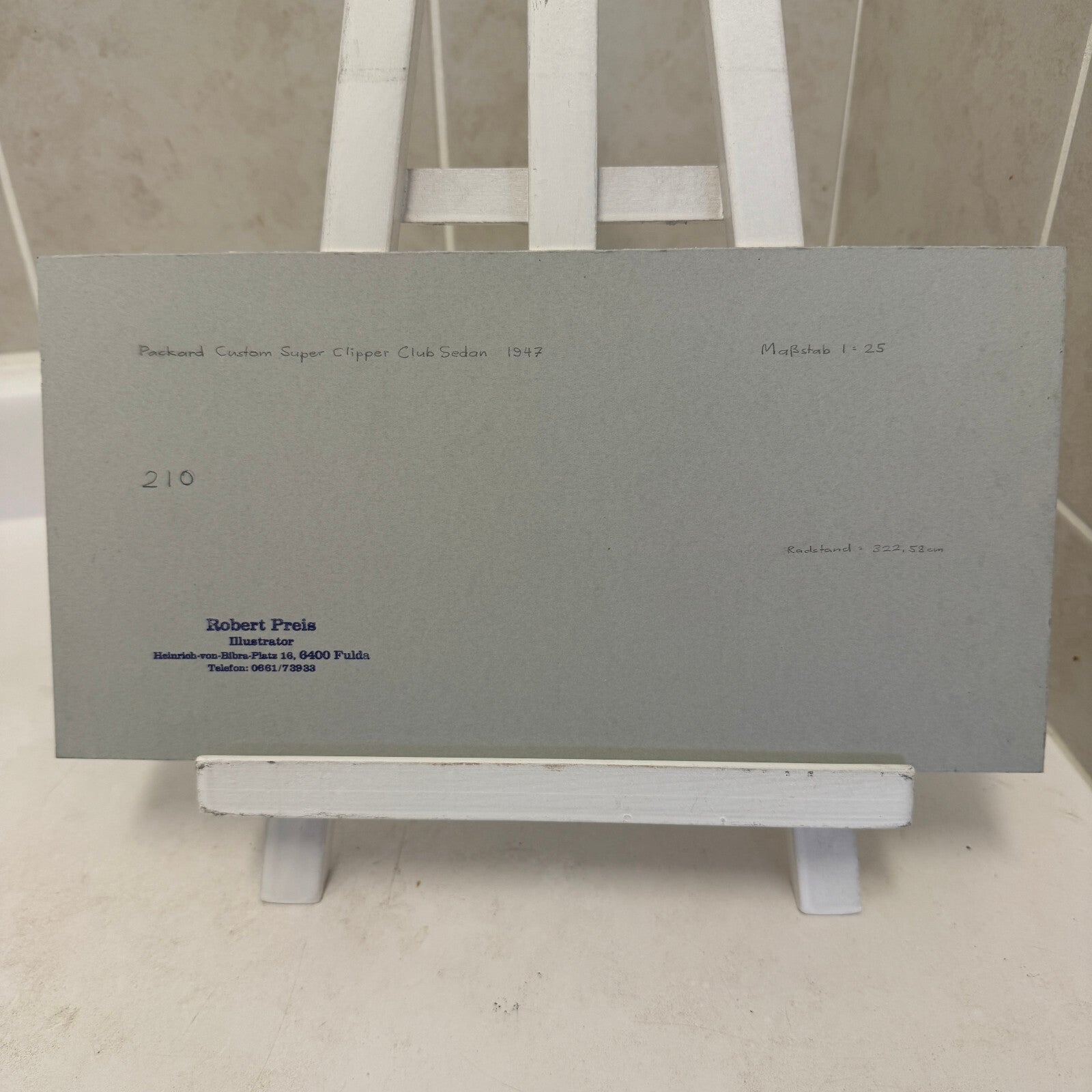 1947 Packard Custom Super Clipper Club Car Illustration Art Drawing Hand Drawn